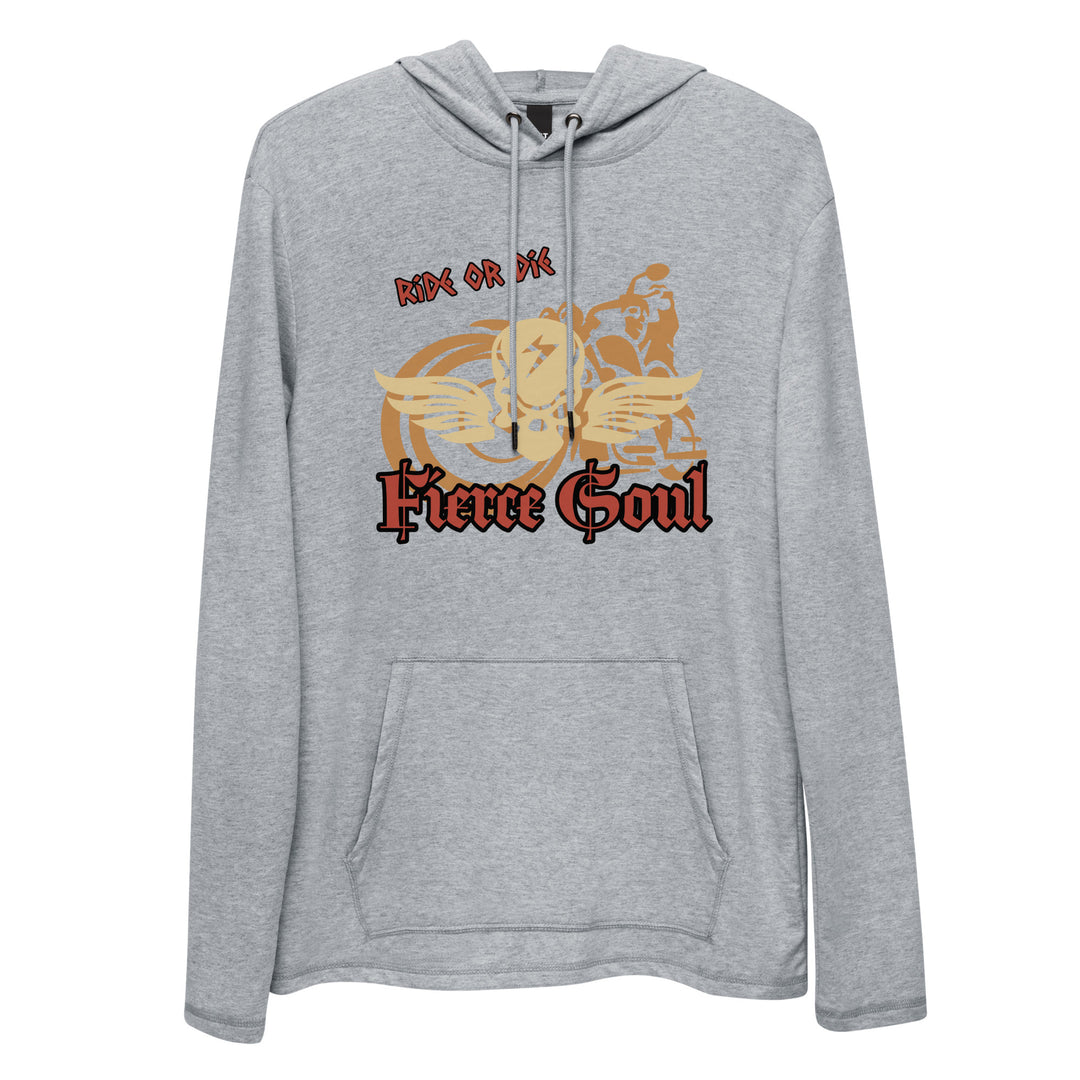 Ride or Die , Fierce Soul, Unisex Lightweight Hoodie