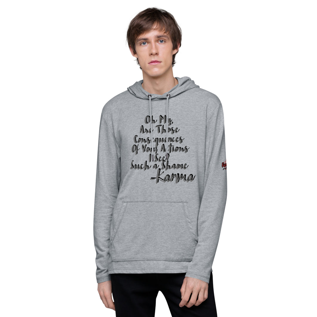 Tree of life shaped Karma, Unisex Lightweight Hoodie
