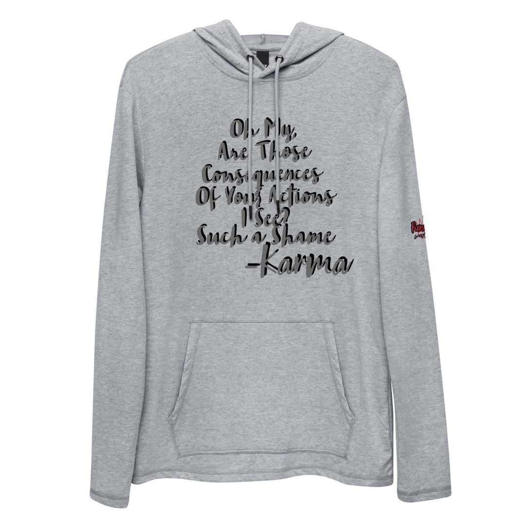 Tree of life shaped Karma, Unisex Lightweight Hoodie