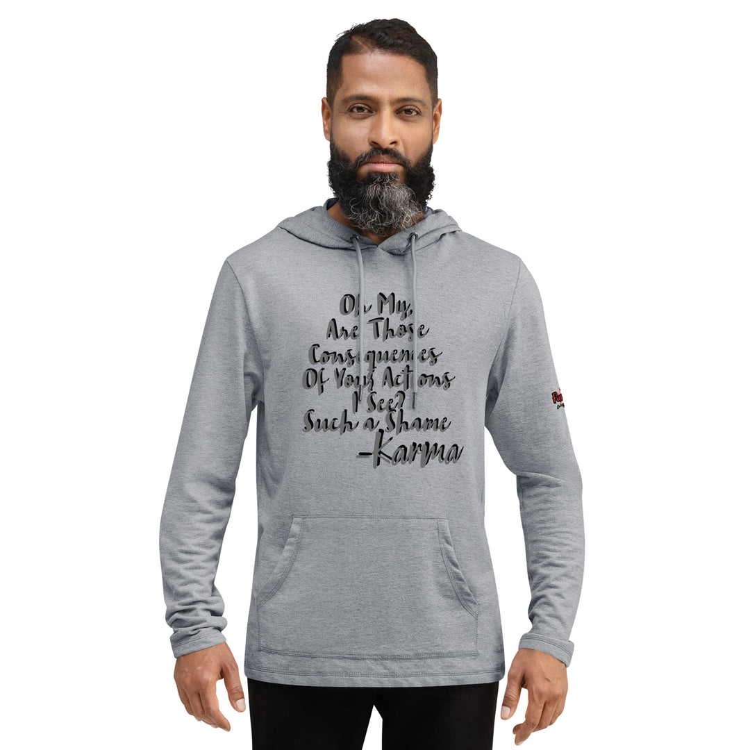 Tree of life shaped Karma, Unisex Lightweight Hoodie