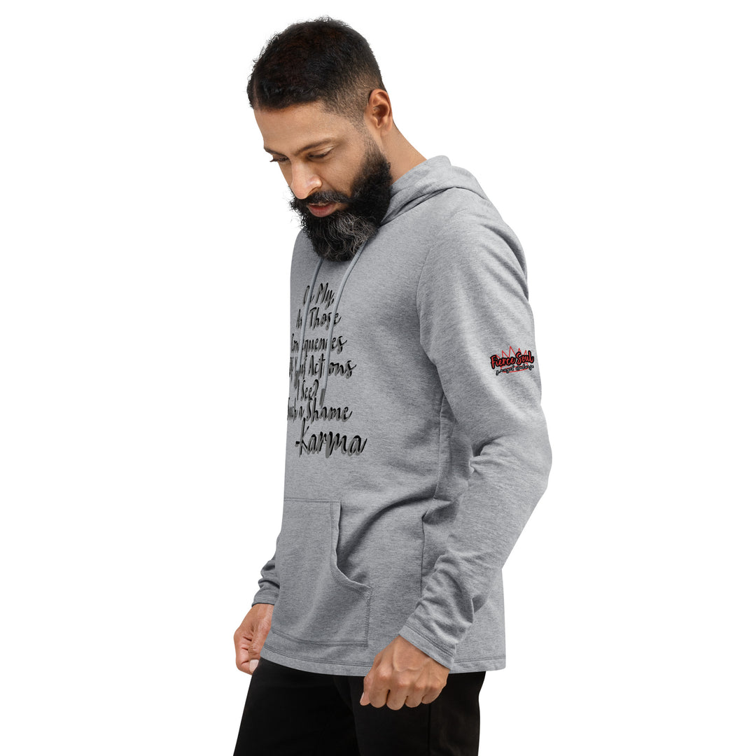 Tree of life shaped Karma, Unisex Lightweight Hoodie