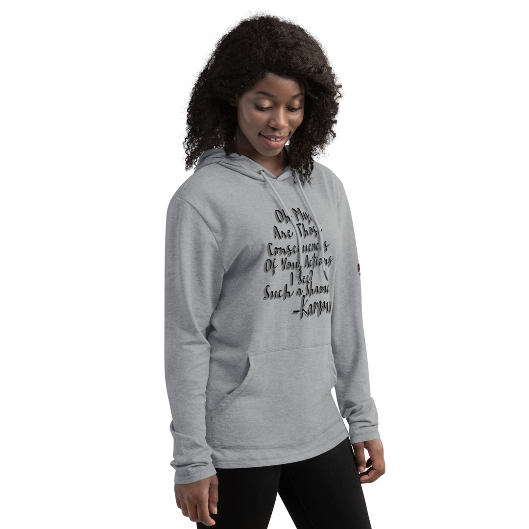 Tree of life shaped Karma, Unisex Lightweight Hoodie