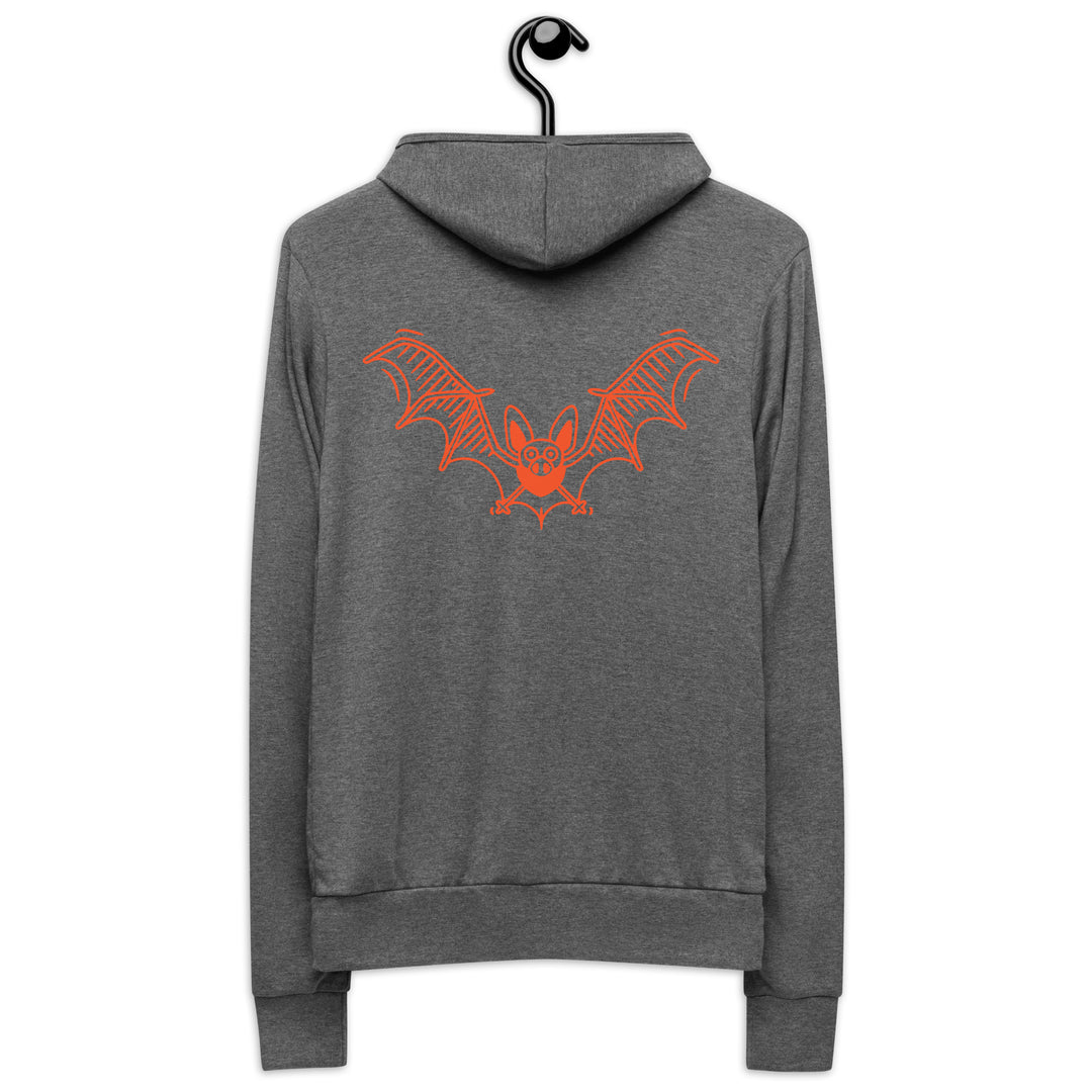 Halloween Flying Bat Unisex zip hoodie