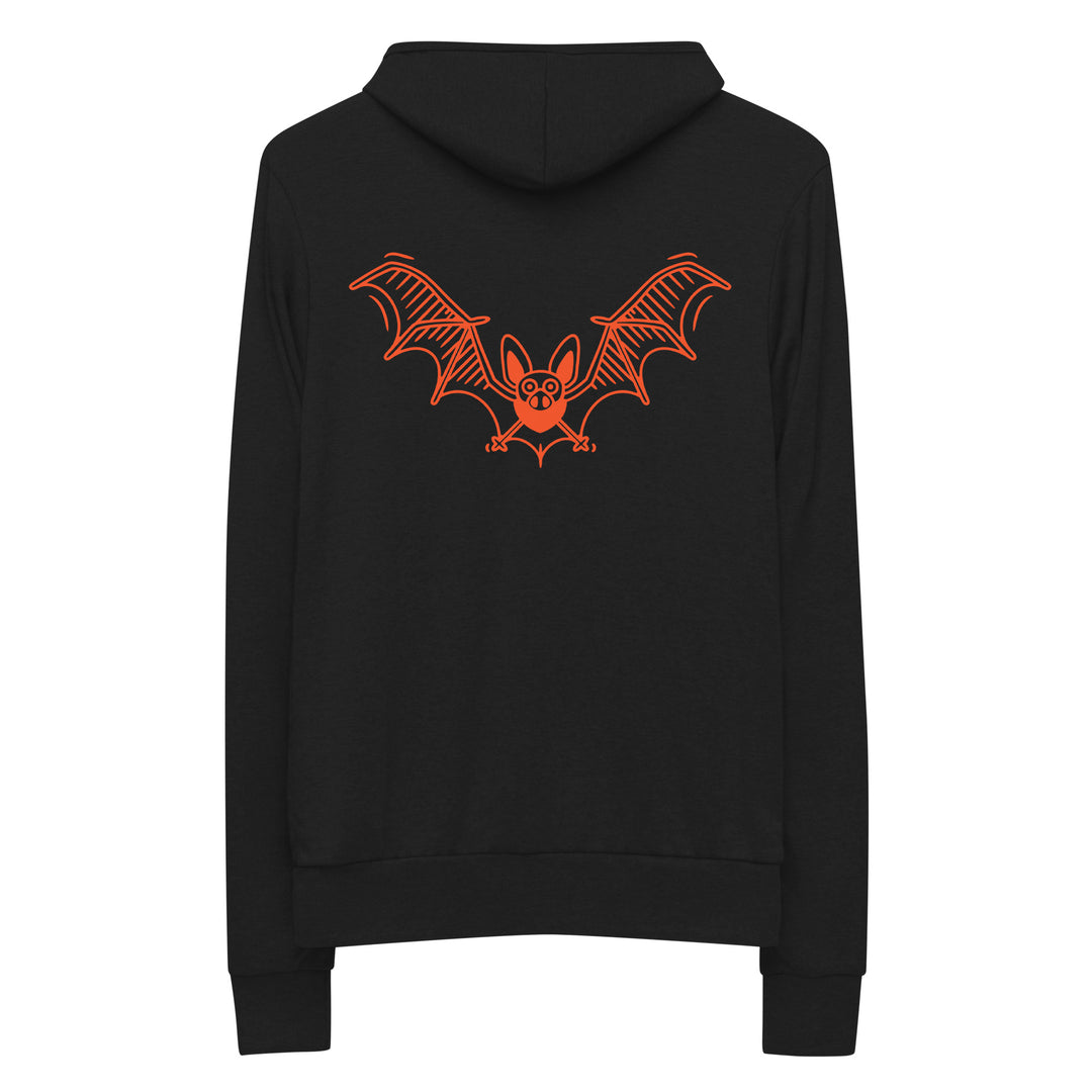 Halloween Flying Bat Unisex zip hoodie