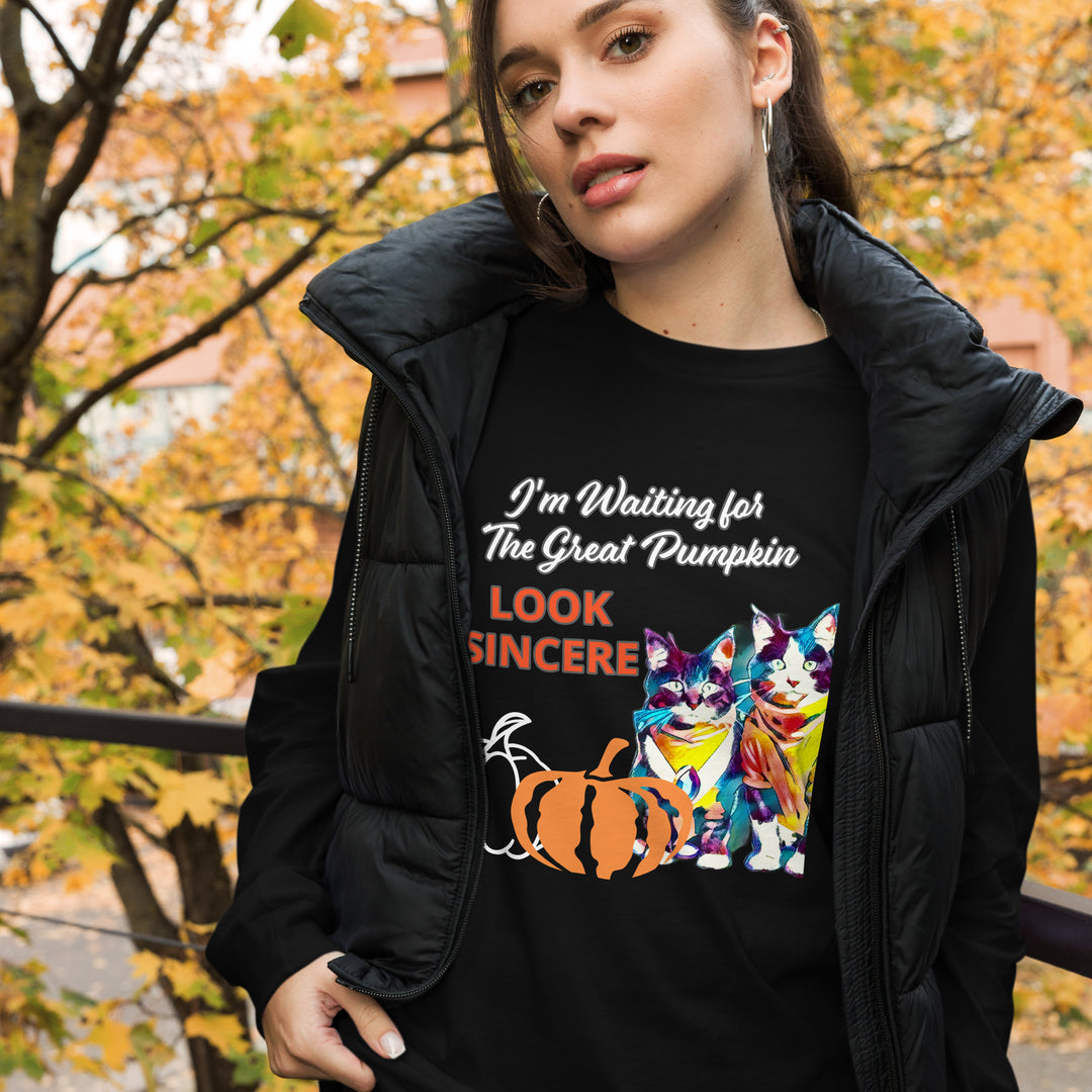 Sincerity for The Great Pumpkin Unisex Long Sleeve Tee