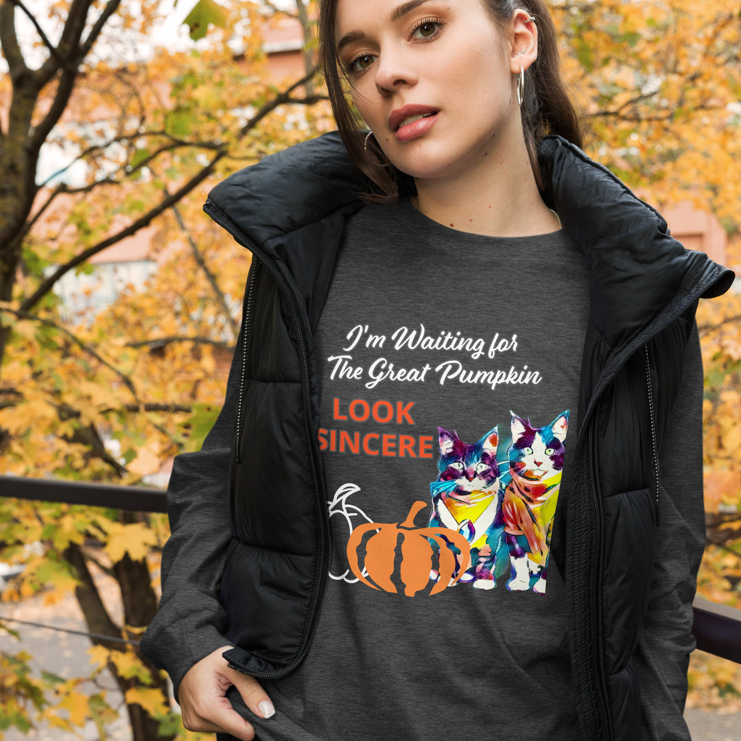 Sincerity for The Great Pumpkin Unisex Long Sleeve Tee