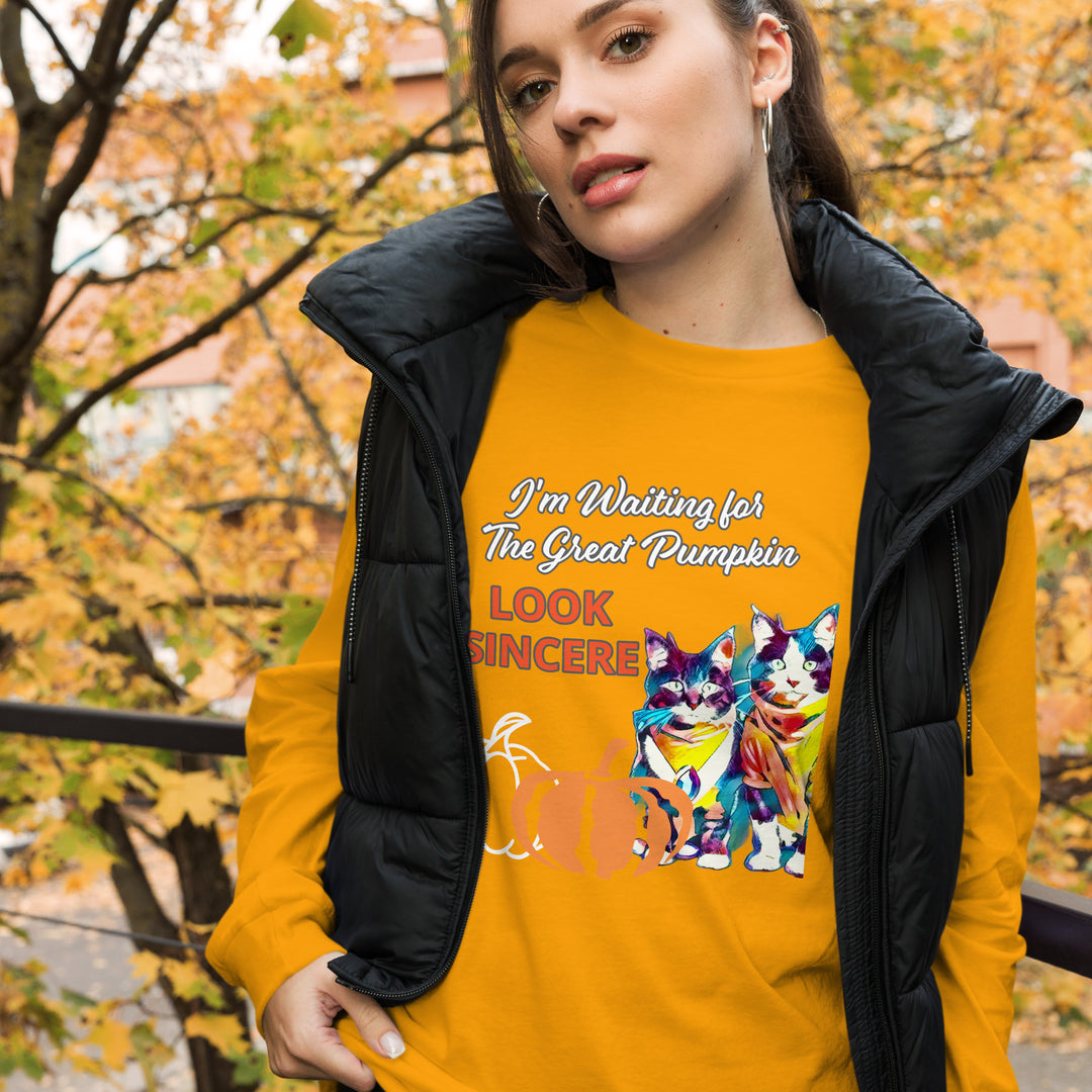 Sincerity for The Great Pumpkin Unisex Long Sleeve Tee