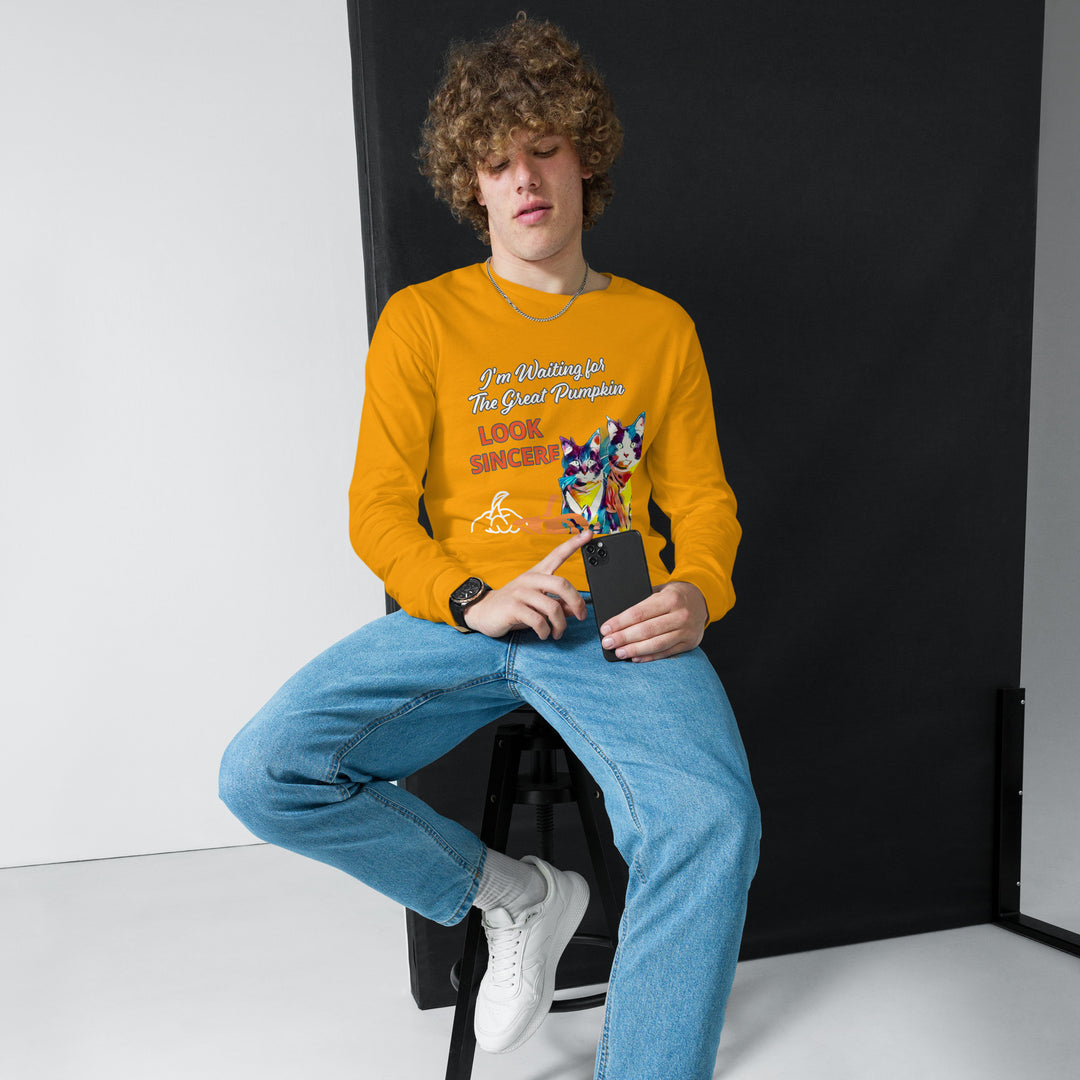Sincerity for The Great Pumpkin Unisex Long Sleeve Tee