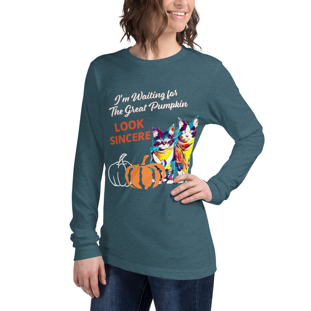 Sincerity for The Great Pumpkin Unisex Long Sleeve Tee