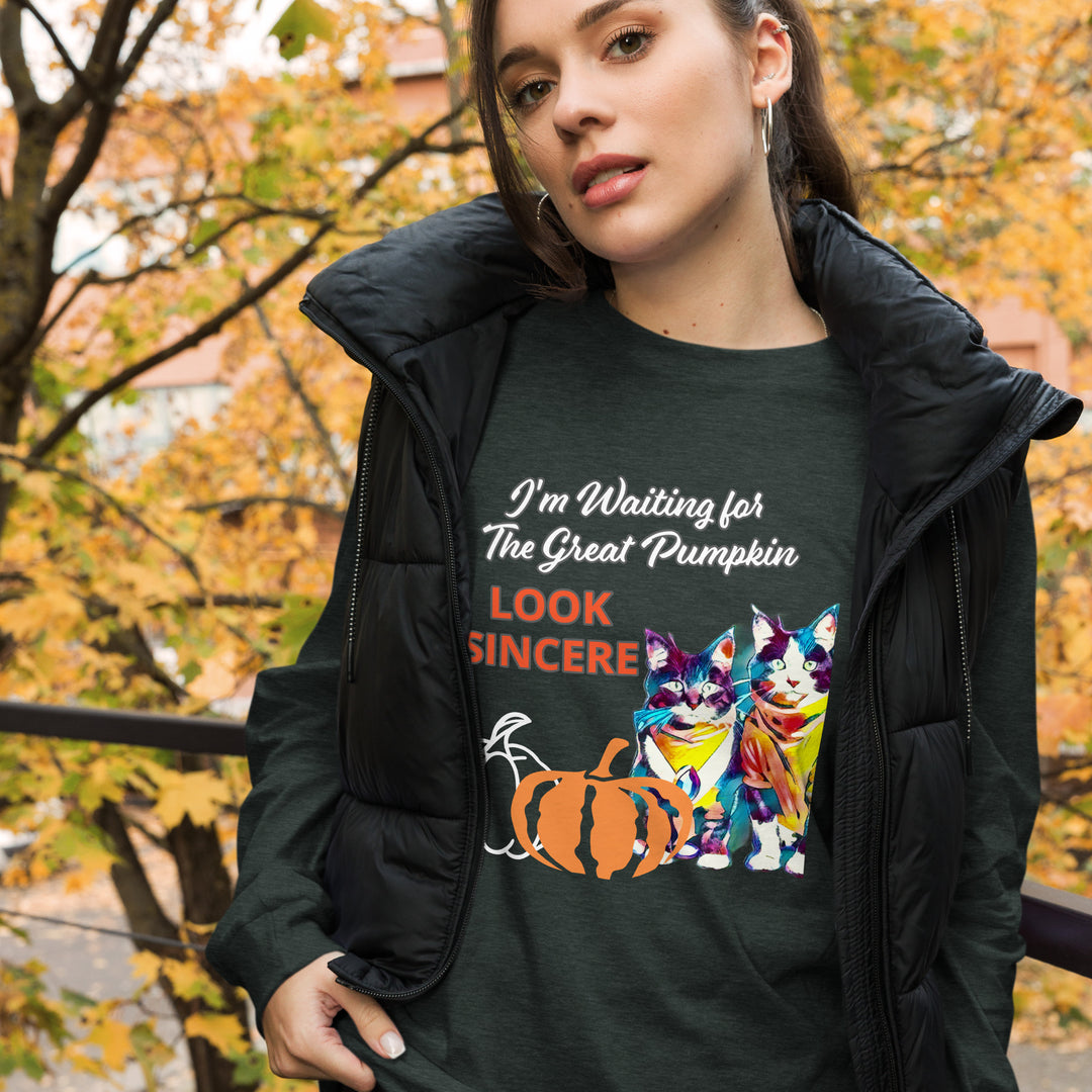 Sincerity for The Great Pumpkin Unisex Long Sleeve Tee