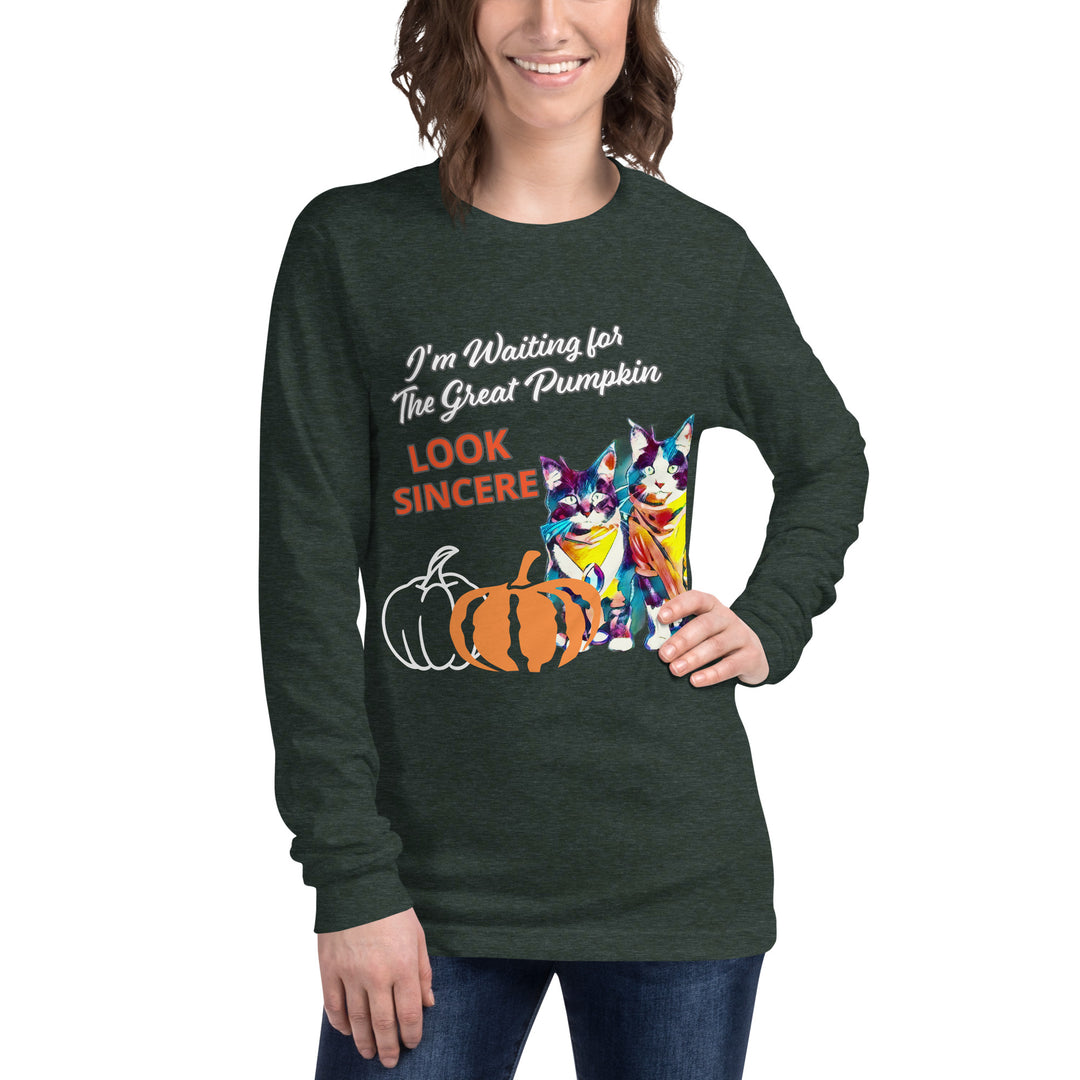 Sincerity for The Great Pumpkin Unisex Long Sleeve Tee