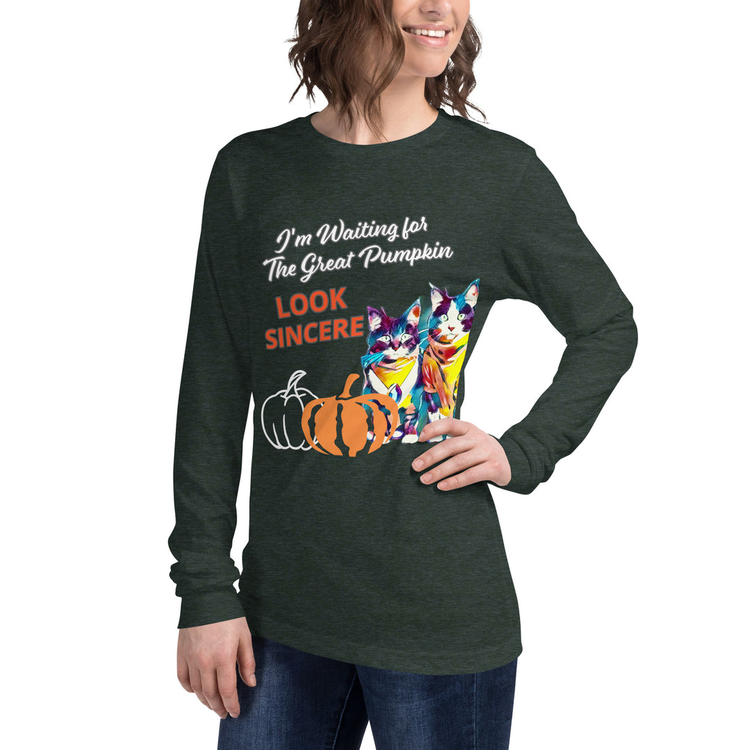 Sincerity for The Great Pumpkin Unisex Long Sleeve Tee