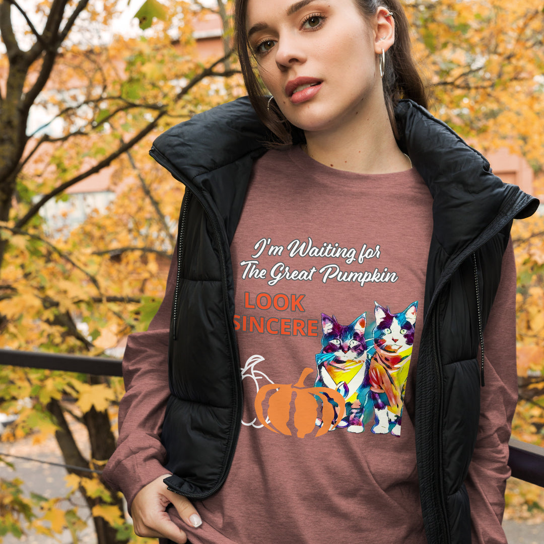 Sincerity for The Great Pumpkin Unisex Long Sleeve Tee