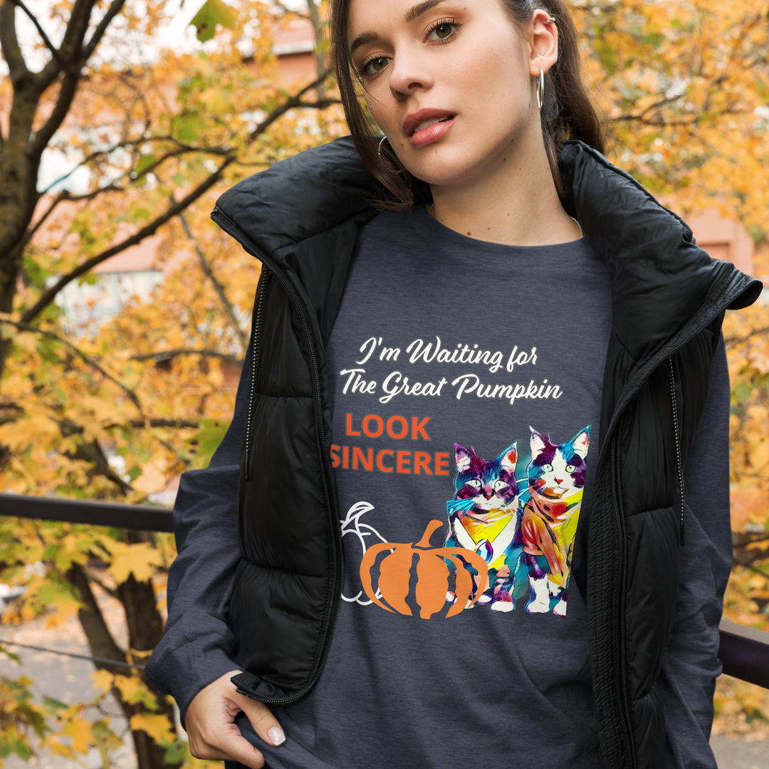 Sincerity for The Great Pumpkin Unisex Long Sleeve Tee