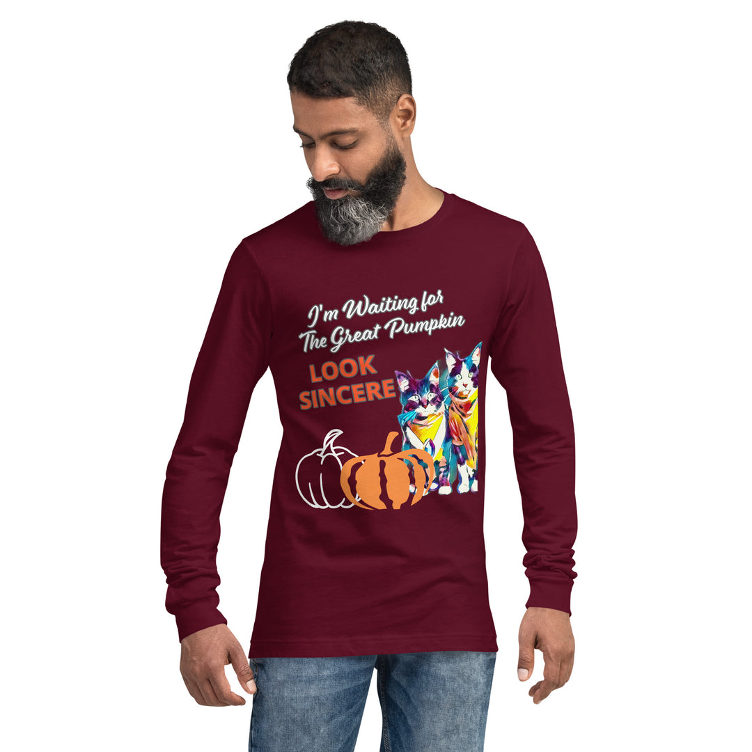 Sincerity for The Great Pumpkin Unisex Long Sleeve Tee