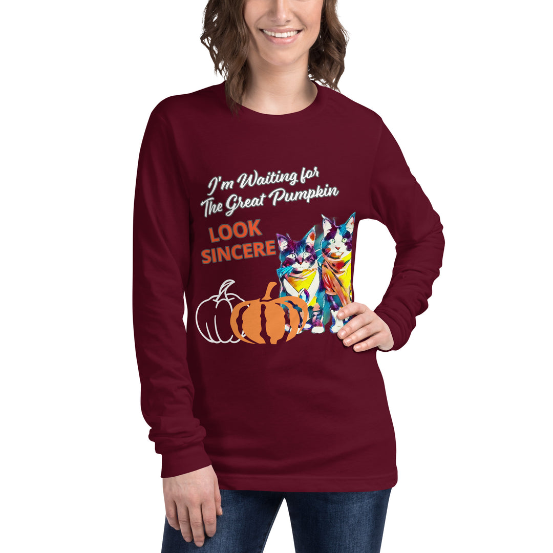 Sincerity for The Great Pumpkin Unisex Long Sleeve Tee