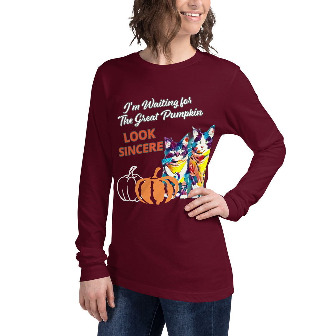 Sincerity for The Great Pumpkin Unisex Long Sleeve Tee