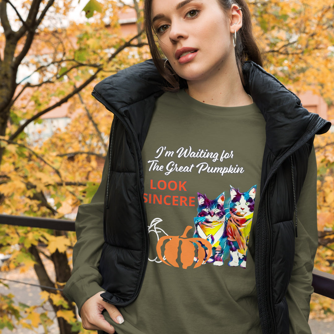 Sincerity for The Great Pumpkin Unisex Long Sleeve Tee