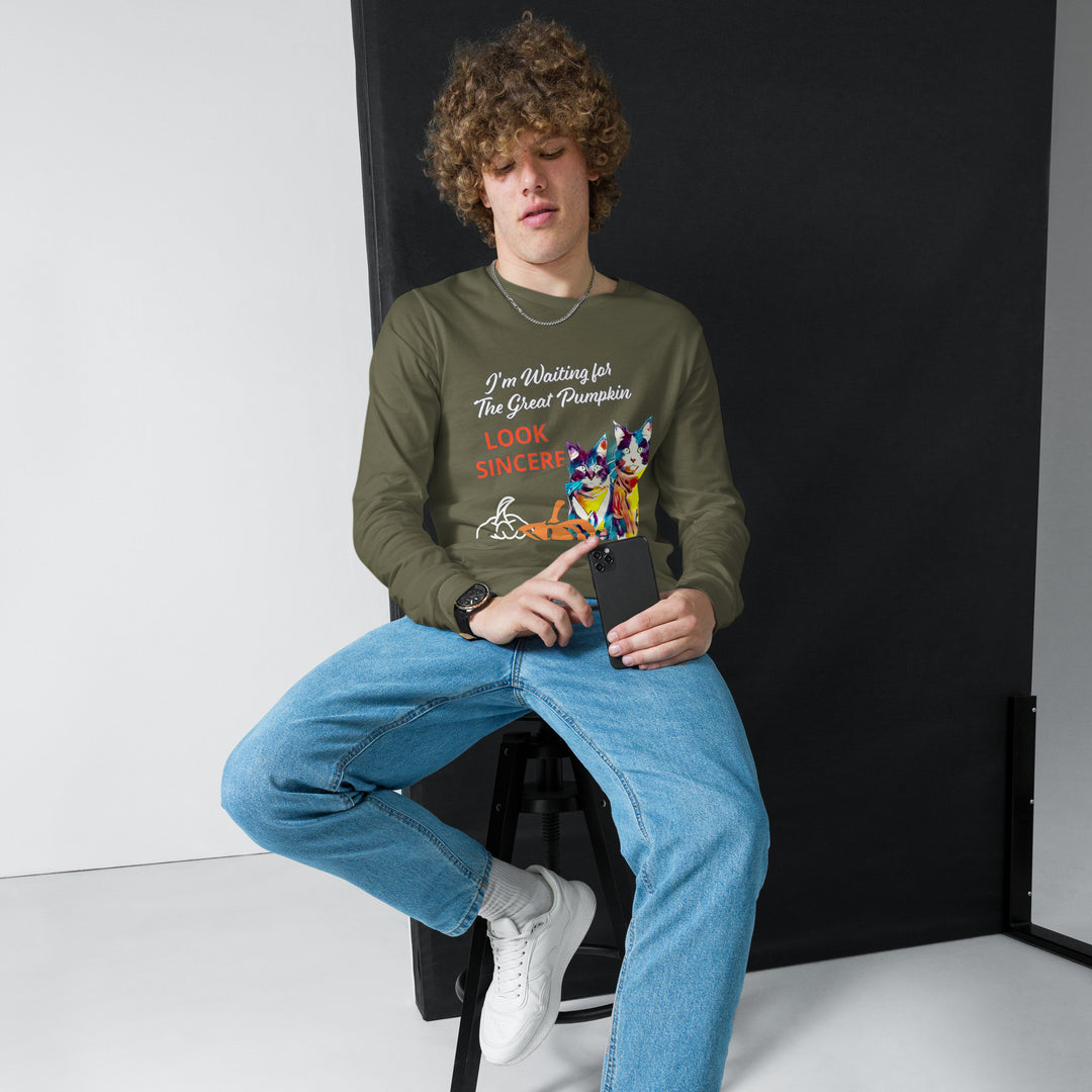 Sincerity for The Great Pumpkin Unisex Long Sleeve Tee