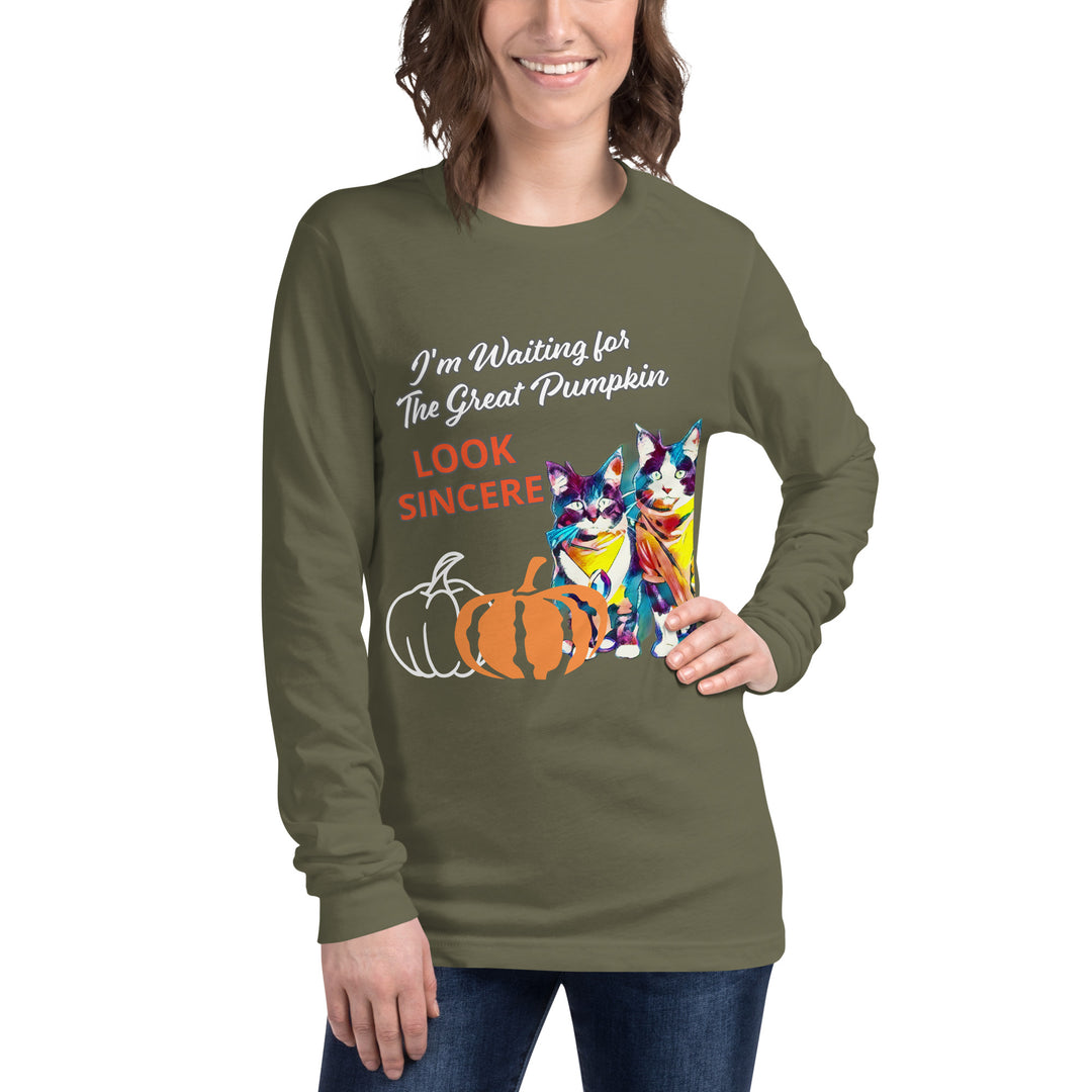 Sincerity for The Great Pumpkin Unisex Long Sleeve Tee