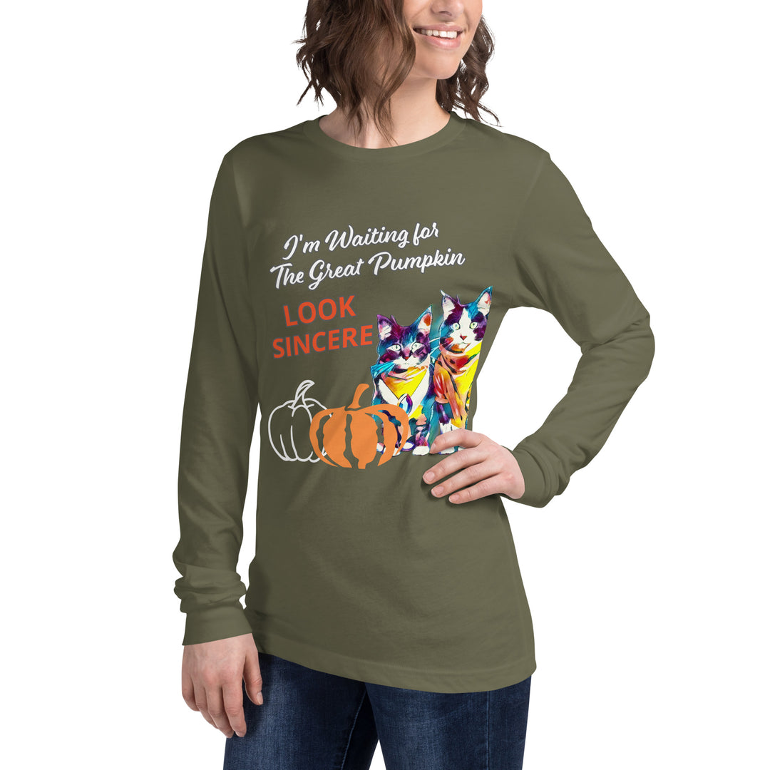 Sincerity for The Great Pumpkin Unisex Long Sleeve Tee