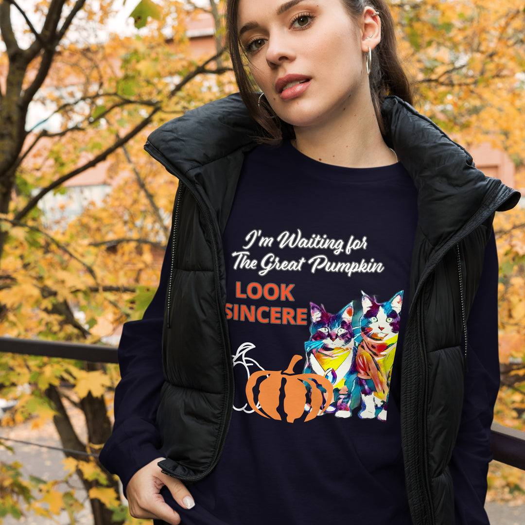 Sincerity for The Great Pumpkin Unisex Long Sleeve Tee