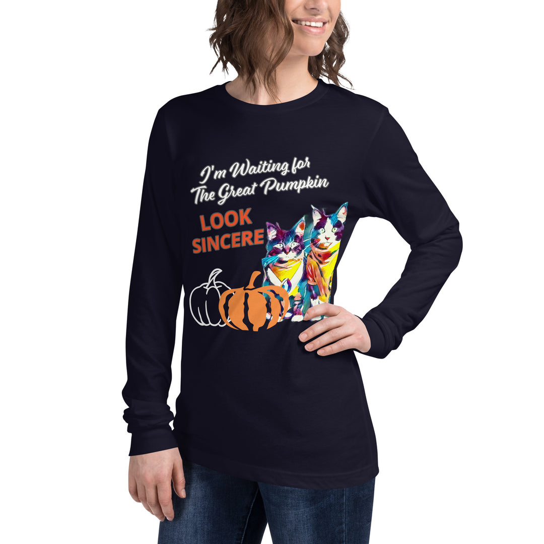 Sincerity for The Great Pumpkin Unisex Long Sleeve Tee