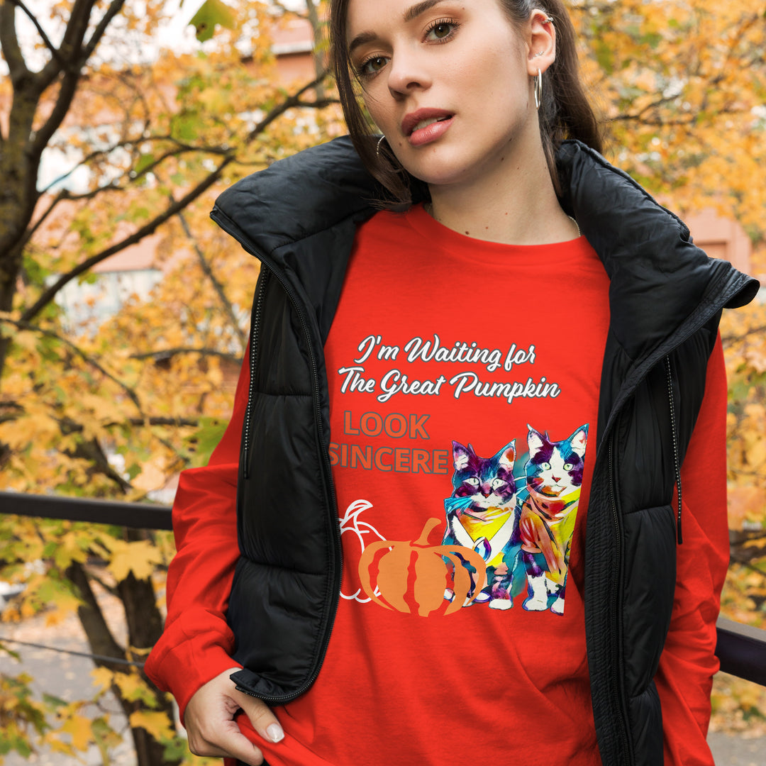 Sincerity for The Great Pumpkin Unisex Long Sleeve Tee