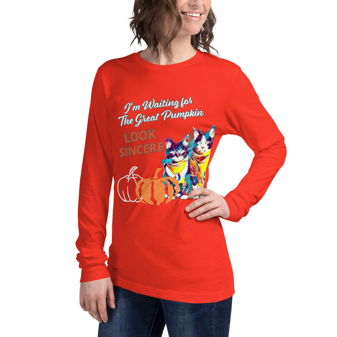 Sincerity for The Great Pumpkin Unisex Long Sleeve Tee