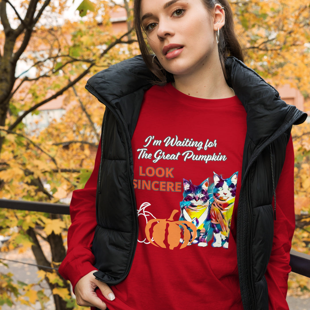Sincerity for The Great Pumpkin Unisex Long Sleeve Tee