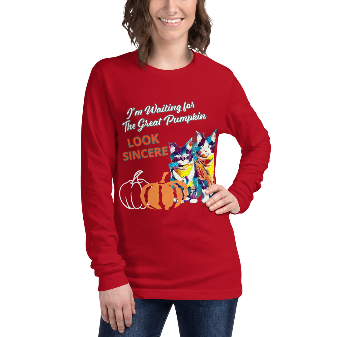 Sincerity for The Great Pumpkin Unisex Long Sleeve Tee