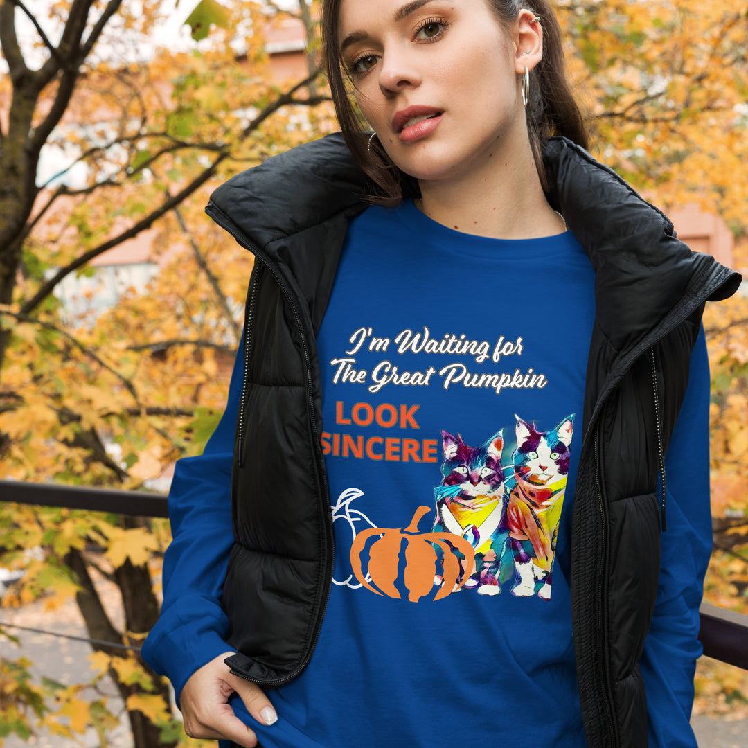 Sincerity for The Great Pumpkin Unisex Long Sleeve Tee