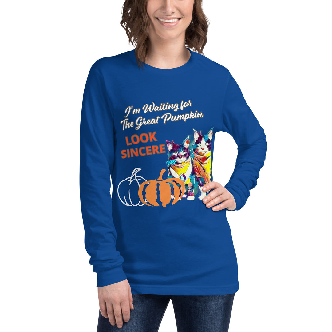 Sincerity for The Great Pumpkin Unisex Long Sleeve Tee