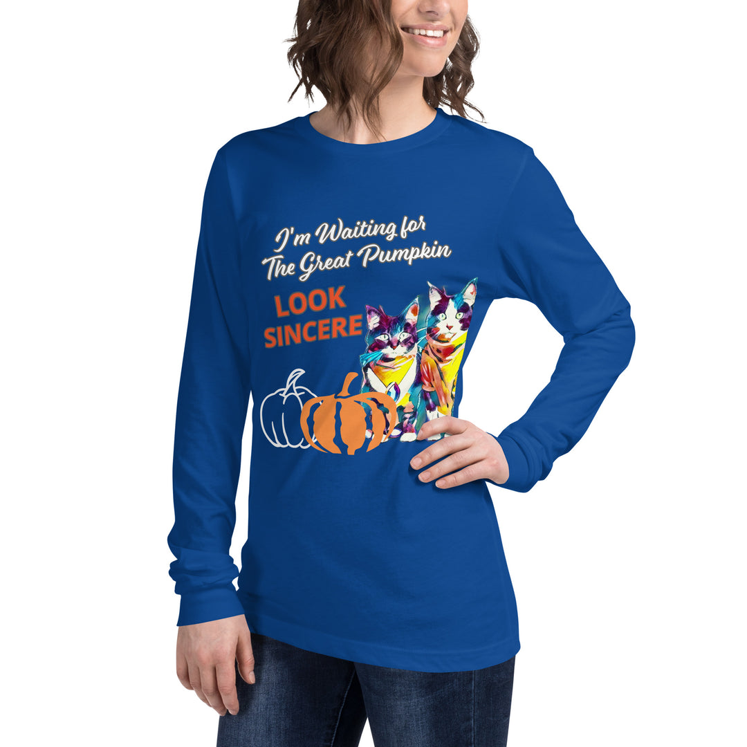 Sincerity for The Great Pumpkin Unisex Long Sleeve Tee