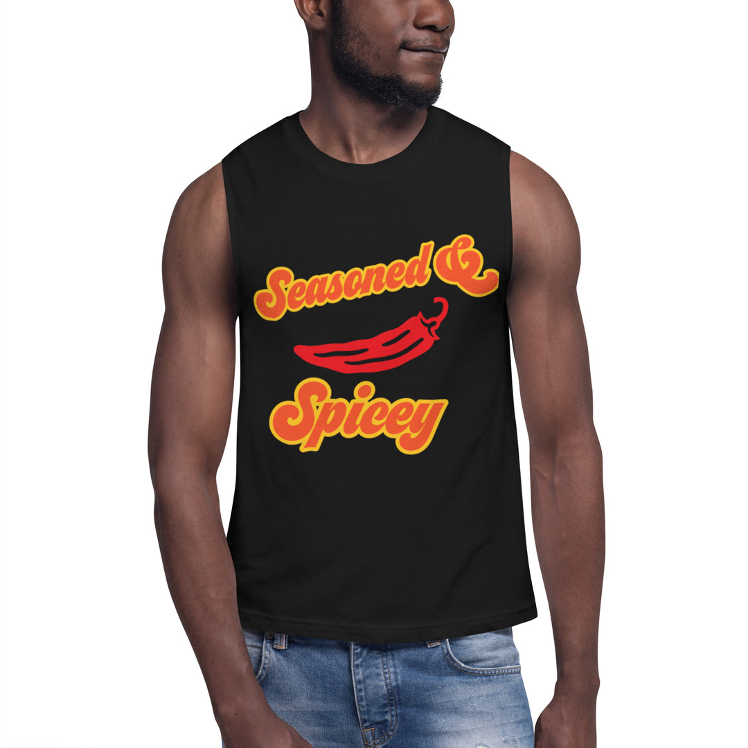Seasoned and Spicey,  Unisex,  Men's, Women's Muscle Shirt