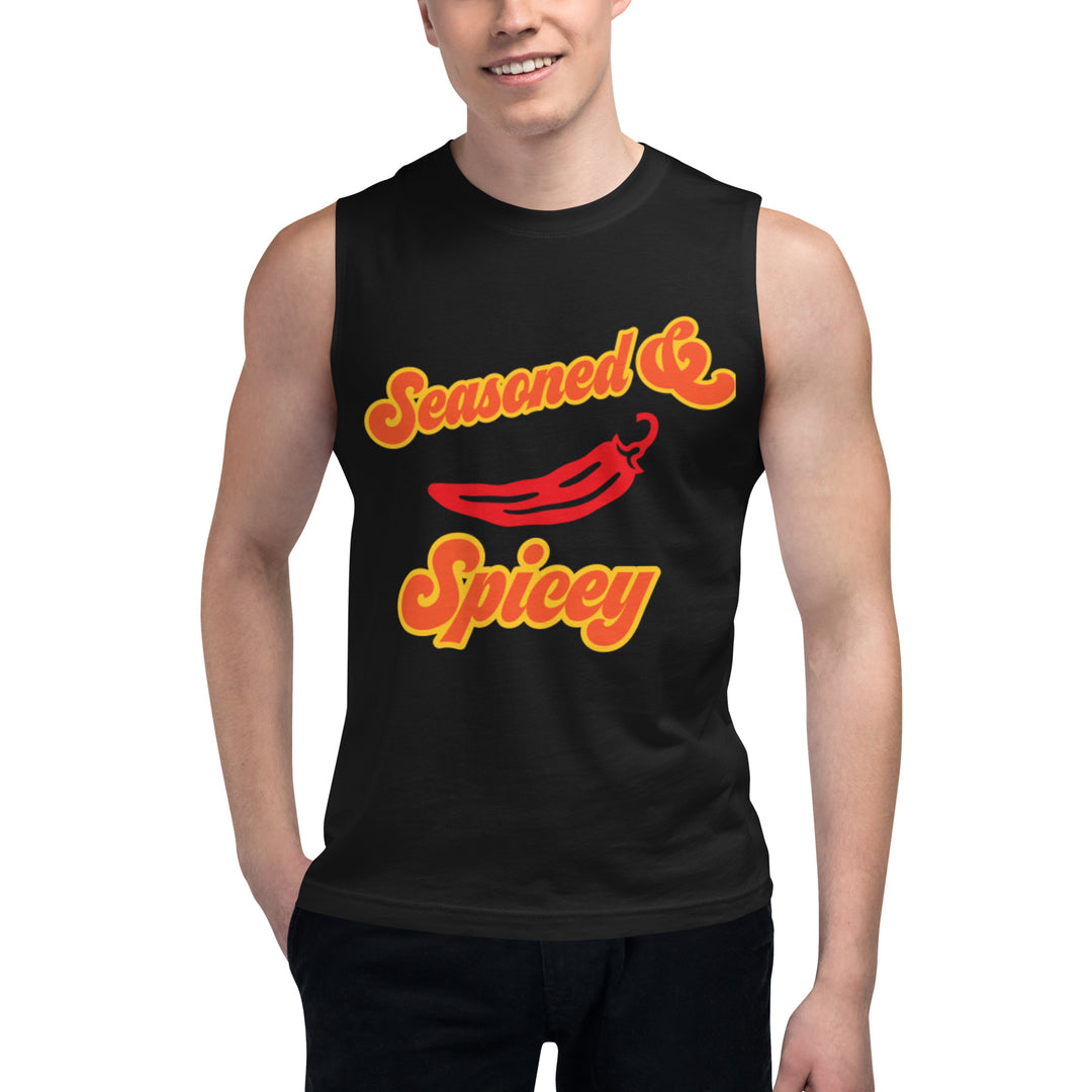 Seasoned and Spicey,  Unisex,  Men's, Women's Muscle Shirt