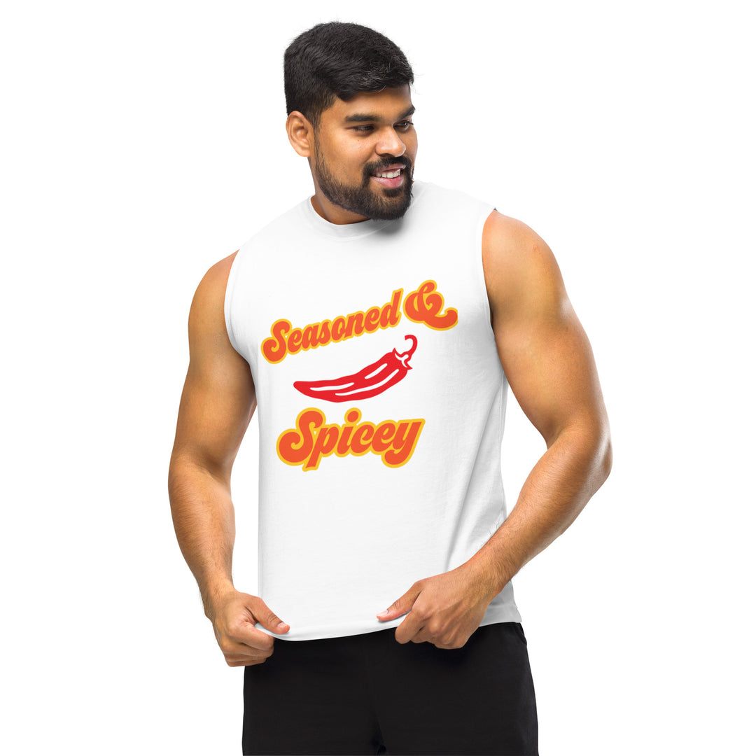 Seasoned and Spicey,  Unisex,  Men's, Women's Muscle Shirt