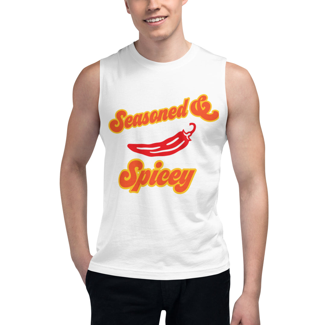 Seasoned and Spicey,  Unisex,  Men's, Women's Muscle Shirt