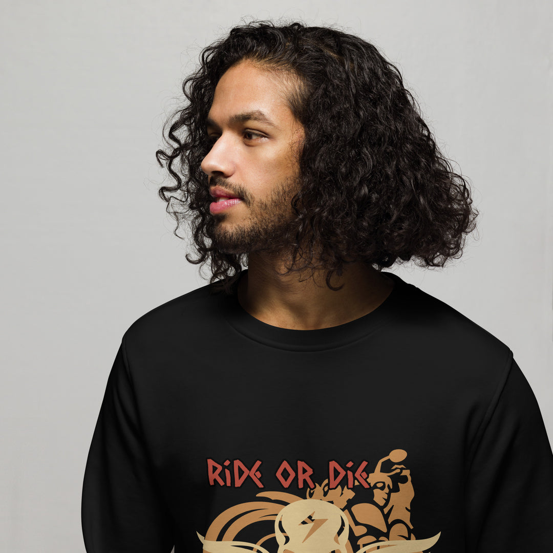 Ride or Die, Fierce Soul, Unisex organic sweatshirt