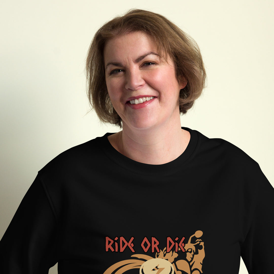 Ride or Die, Fierce Soul, Unisex organic sweatshirt