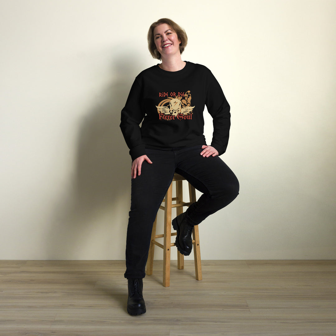 Ride or Die, Fierce Soul, Unisex organic sweatshirt