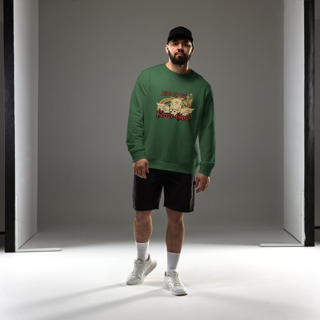 Ride or Die, Fierce Soul, Unisex organic sweatshirt