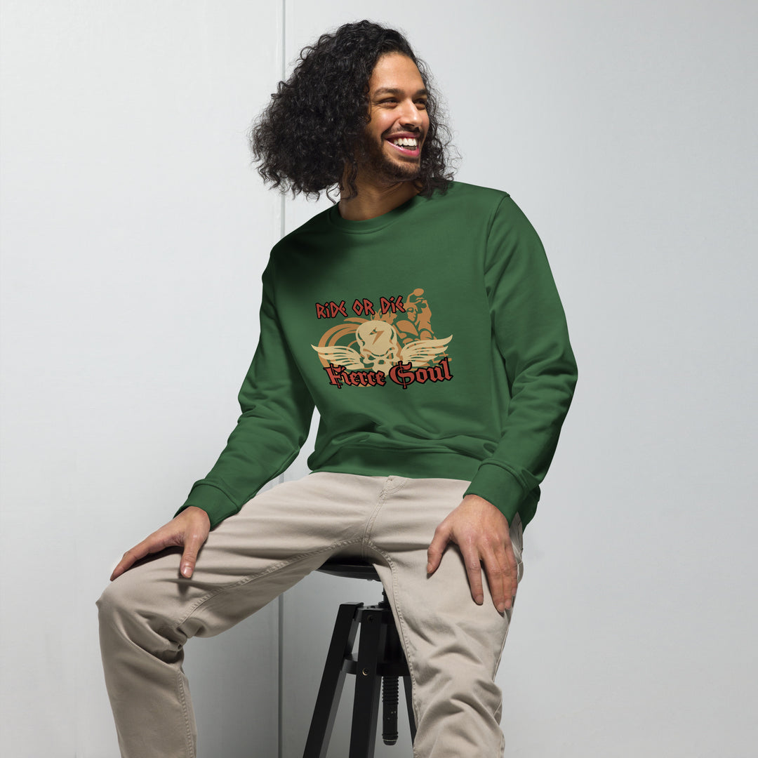 Ride or Die, Fierce Soul, Unisex organic sweatshirt