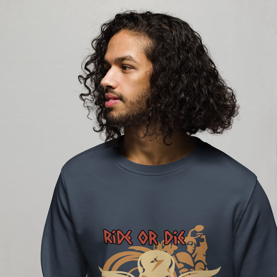 Ride or Die, Fierce Soul, Unisex organic sweatshirt