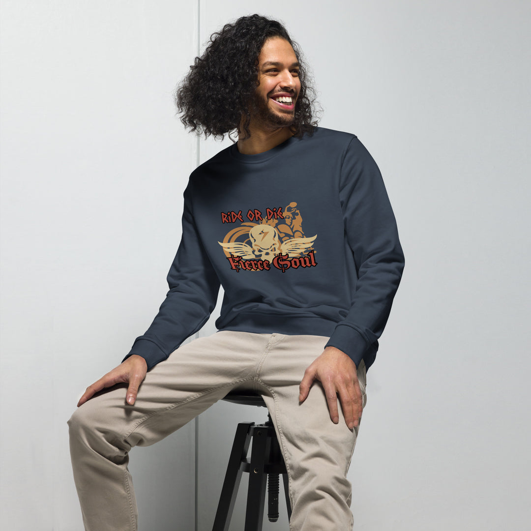 Ride or Die, Fierce Soul, Unisex organic sweatshirt