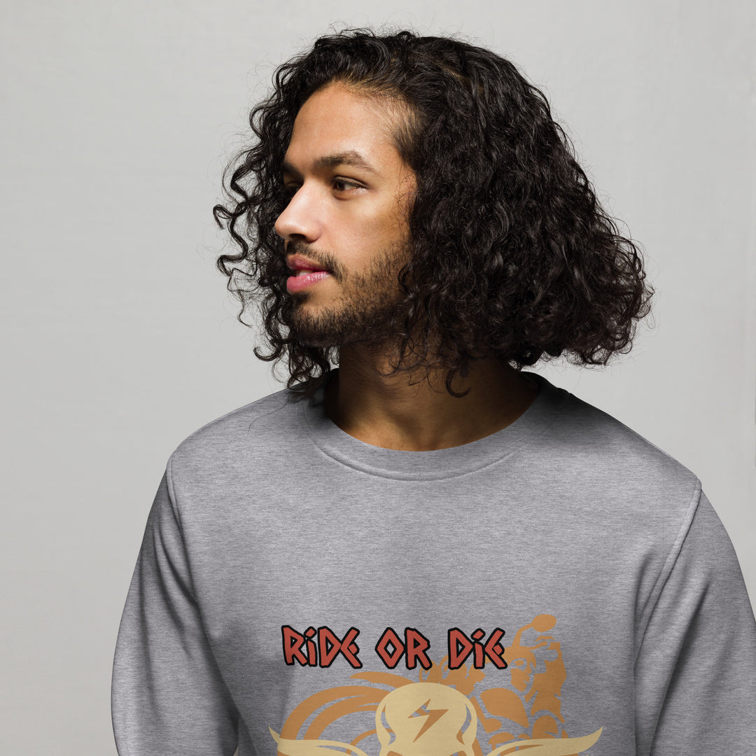 Ride or Die, Fierce Soul, Unisex organic sweatshirt