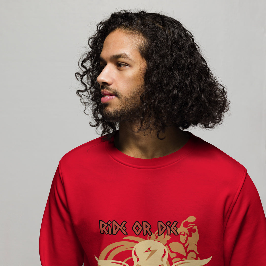 Ride or Die, Fierce Soul, Unisex organic sweatshirt