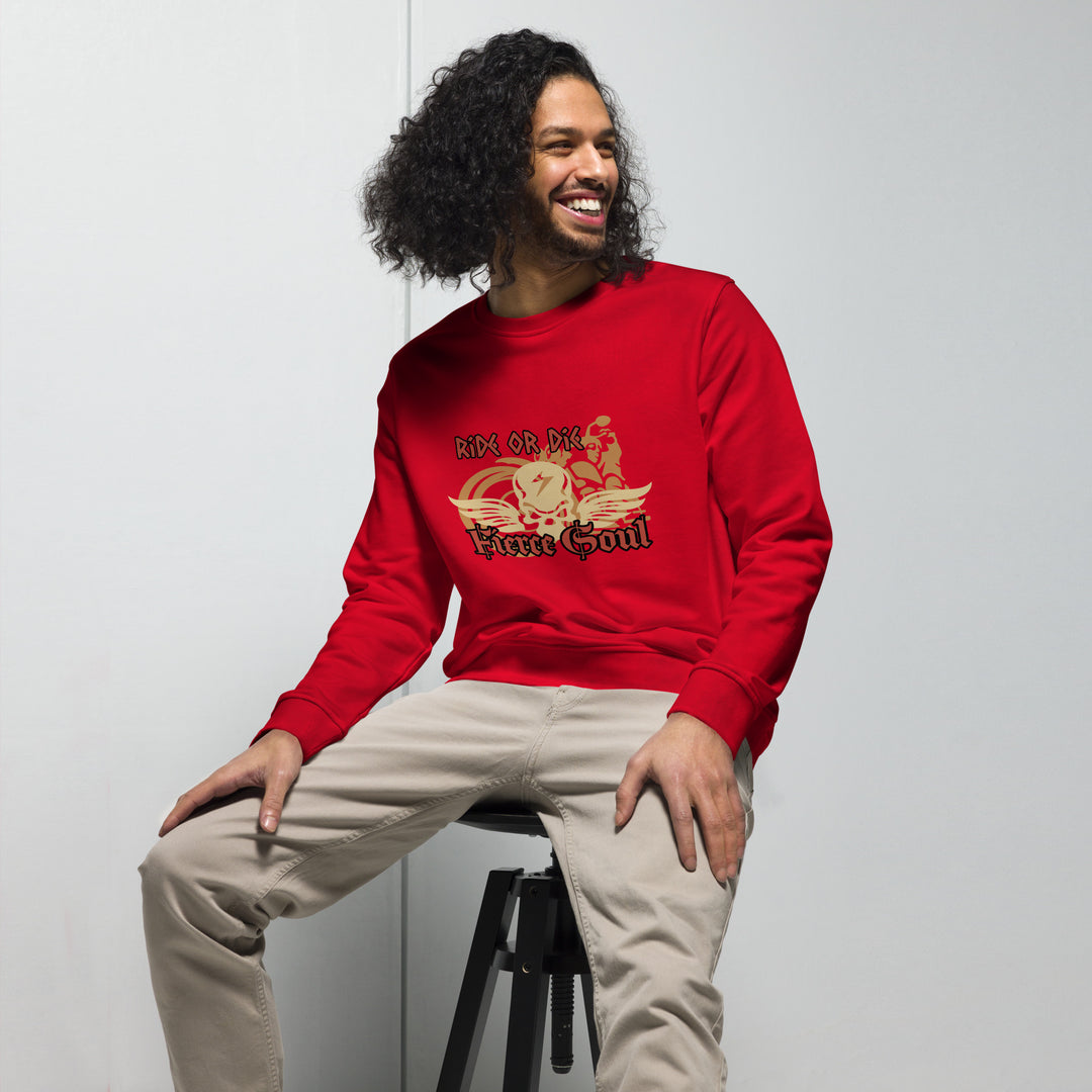 Ride or Die, Fierce Soul, Unisex organic sweatshirt