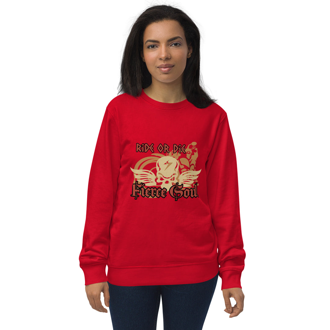 Ride or Die, Fierce Soul, Unisex organic sweatshirt