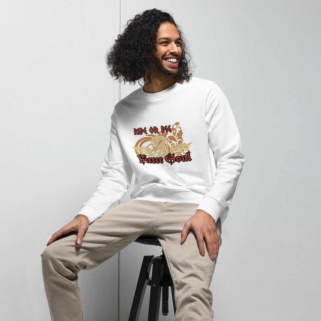 Ride or Die, Fierce Soul, Unisex organic sweatshirt